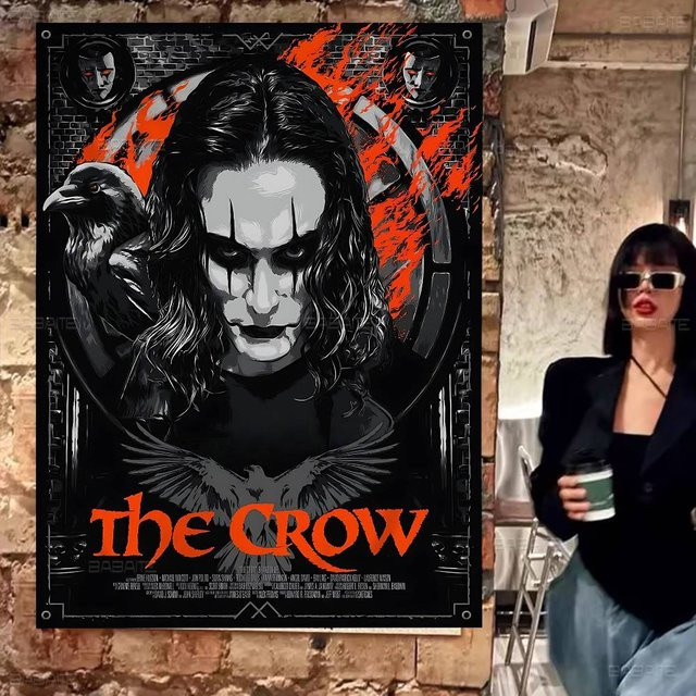 Beast Kingdom C-Crow Horrorfilm Cartoon Wandbehang Banner Dekoration, Mehrfarbig, B: 70 cm, H: 50 cm - Bild 1
