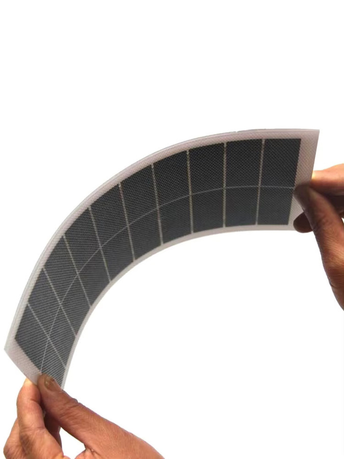 Sunpower Halbflexibles ETFE-Solarmodul, Wasserdicht, 7 W, 10 V, Schwarz, B x H: 255 x 145 mm - Bild 2