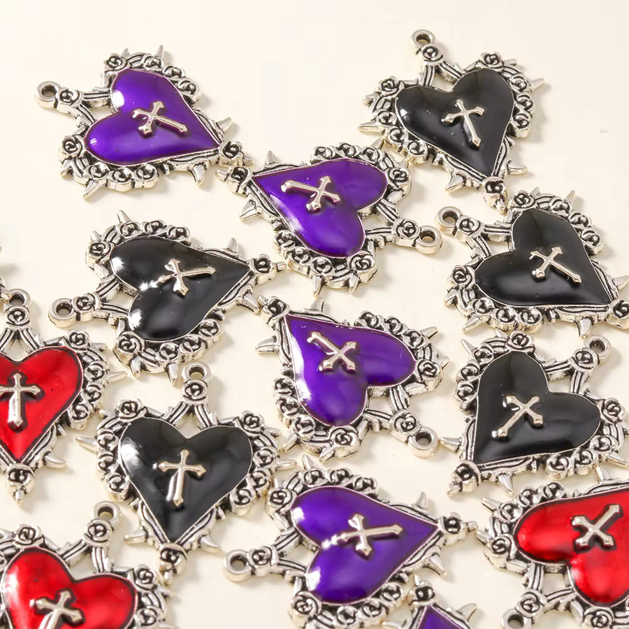 Ltumbe Charms, Kreuz Herz, Silber, Unisex - Bild 2