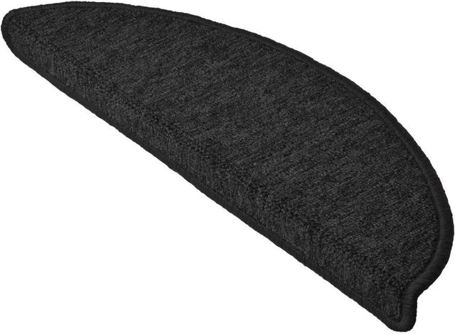 Beautissu ProStair Treppenstufenmatten Halbrund Anthrazit, 15 Stück, B: 55 cm, T: 15 cm - Bild 1
