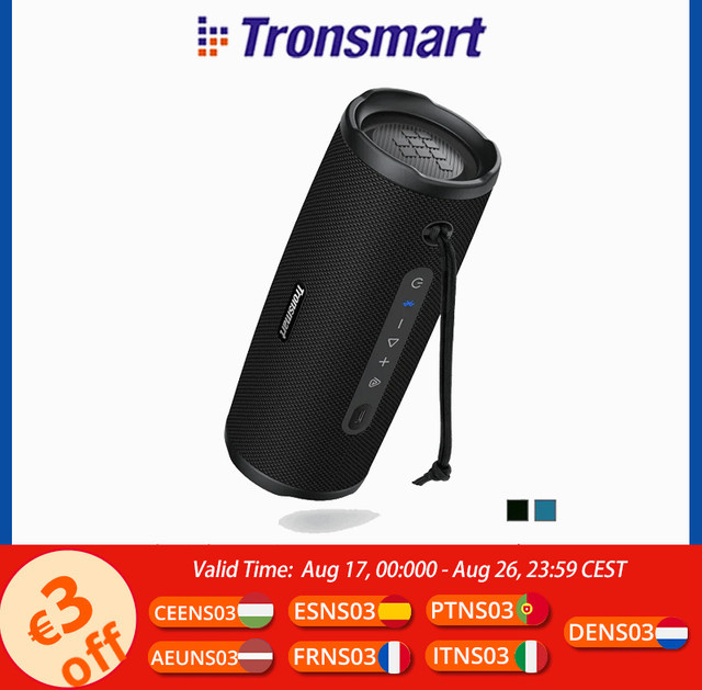 Tronsmart Mirtune C3 Plus Bluetooth-Lautsprecher 50W mit Auracast Synchronisierung, IPX7 Wasserdicht, Schwarz oder Blau - Bild 1