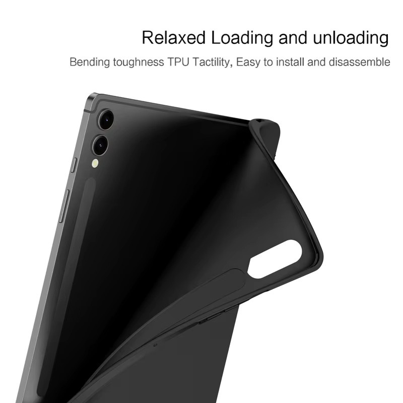 Samsung Galaxy Tab S9 Ultra 14,6 Zoll Schutzhülle aus weichem Silikon-TPU in Schwarz - Bild 3