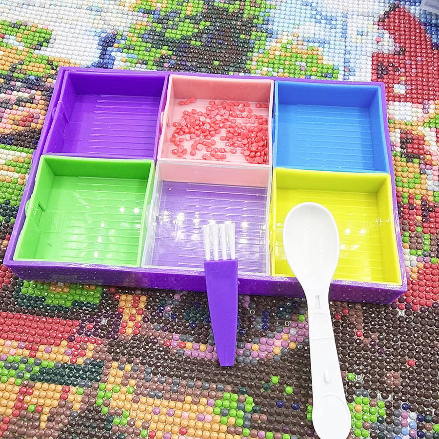 9-teiliges Diamantmalerei-Set, Bunt / Mehrfarbig, Kunststoff - Bild 3
