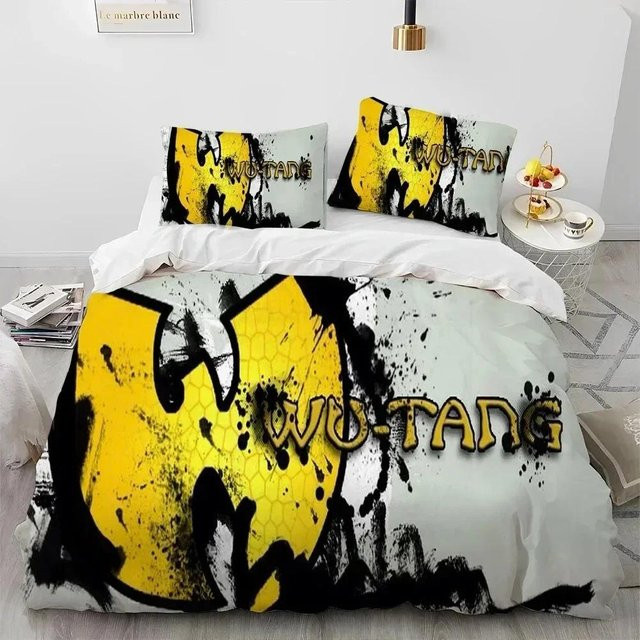 Bettwäsche-Set Wu-Tang Clan von JMG Household Supplies mit Bettbezug und Kissenbezug, Farbe Gelb, B/H: 135 x 200 cm - Bild 1