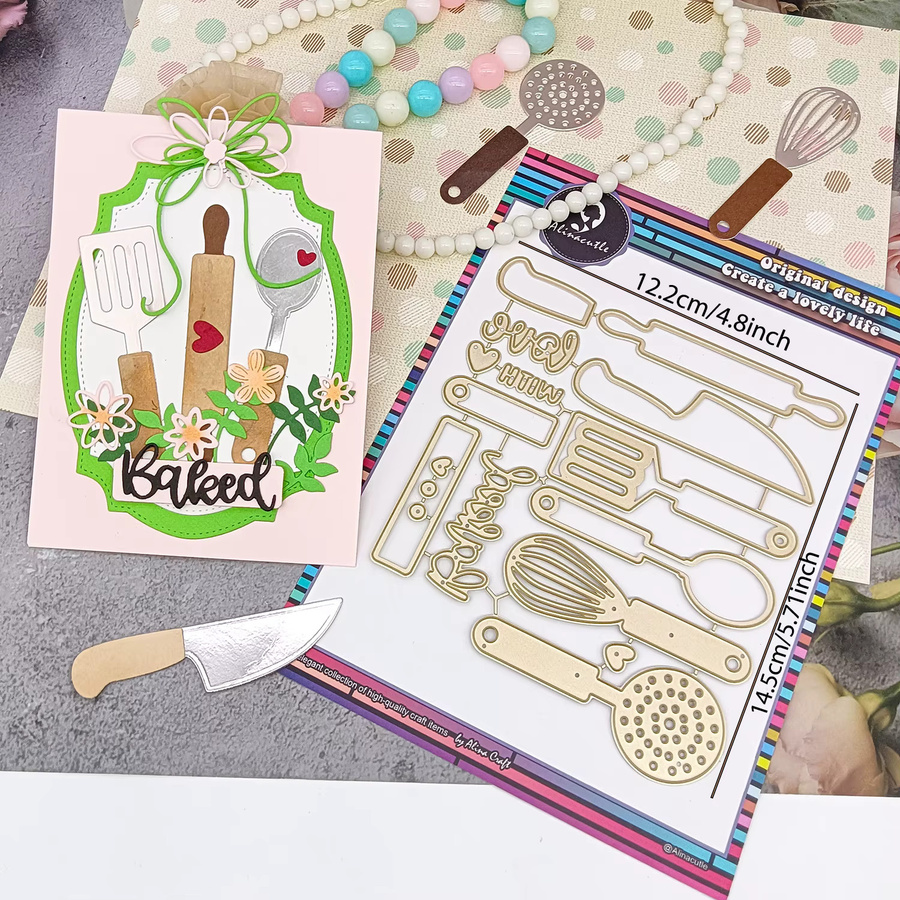 Alinacutle Metall-Stanzform in Silber für Scrapbooking, Bastelarbeiten und DIY-Grußkarten - Bild 2