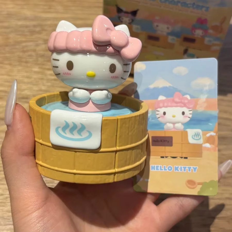 TOP TOY Sanrio Hello Kitty Kuromi Rotating Hot Spring Series, Sammlerfigur, Einzelfigur - Bild 2