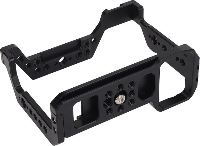 Igeteck Kamerakäfig für A7 in Schwarz mit 1/4in und 3/8in Gewindelöchern sowie Cold Shoe Mount - Bild 1