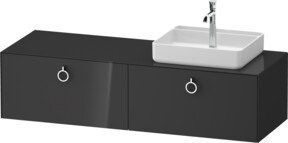 Duravit Waschtischunterschrank White Tulip in White, Breite: 160 cm, Tiefe: 55 cm, Höhe: 40,8 cm - Bild 1