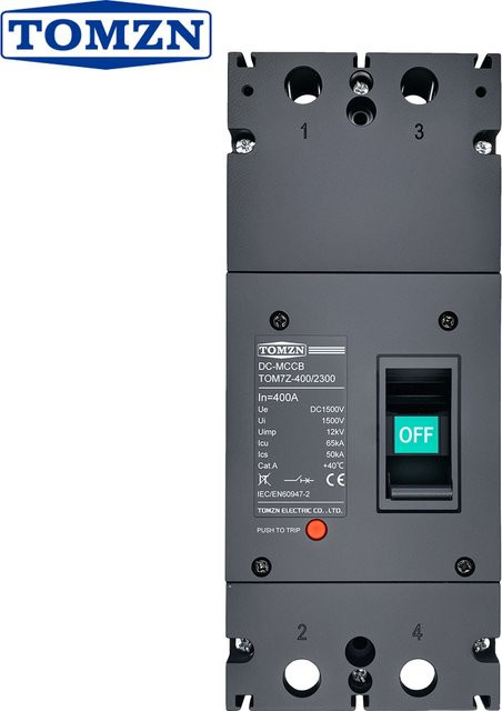 TOMZN 2P DC MCCB TOM7Z Kompaktleistungsschalter Überlastschutzschalter für Solar-Photovoltaik-PV 1500V 300A 400A - Bild 1