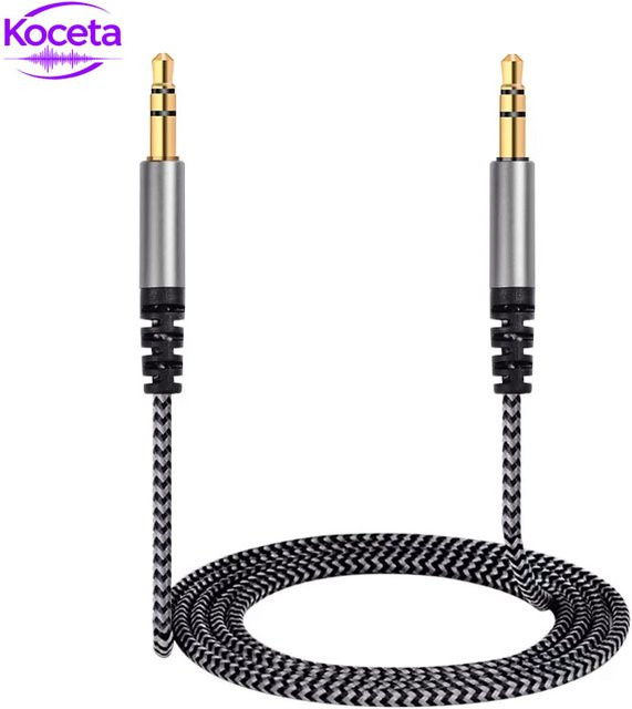 Koceta OFC HiFi-Audiokabel 3,5 mm auf 3,5 mm für On-Ear-Kopfhörer und Headsets, Länge: 1,5 m - Bild 1