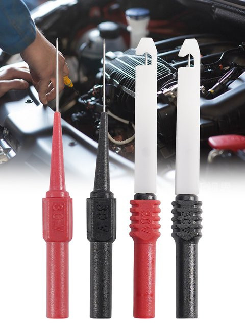 YLZ 30 Stück Auto-Spitzen-Sonden Diagnose-Tools Multimeter-Messleitungen Verlängerung Piercing-Nadelspitzen in Rot - Bild 1