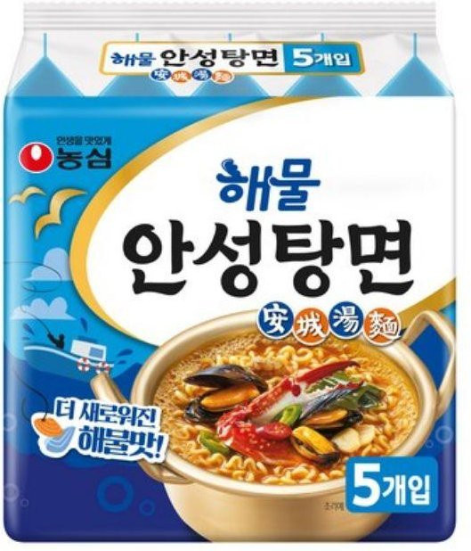 Nongshim Ansung Tang Myun Seafood 5 x 125 g - Bild 1