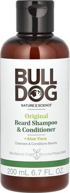 Bulldog Skincare Bartshampoo und -spülung mit Aloe Vera, 200 ml, Herren - Bild 1