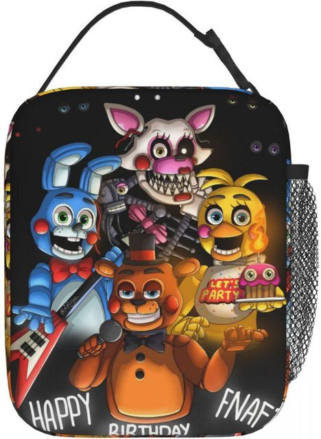 Isolierte Lunchbox Fancy Style Studio FNAF Bei Freddys Zubehör Thermische Bento-Box für die Schule, Mehrfarbig - Bild 1