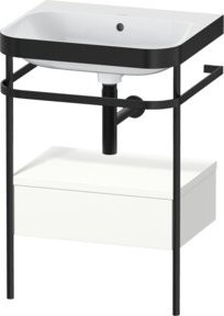 Duravit Möbelwaschtisch-Kombi Happy D.2 Plus in Weiß mit 1 Schublade, B: 57,5 cm, T: 49 cm - Bild 1
