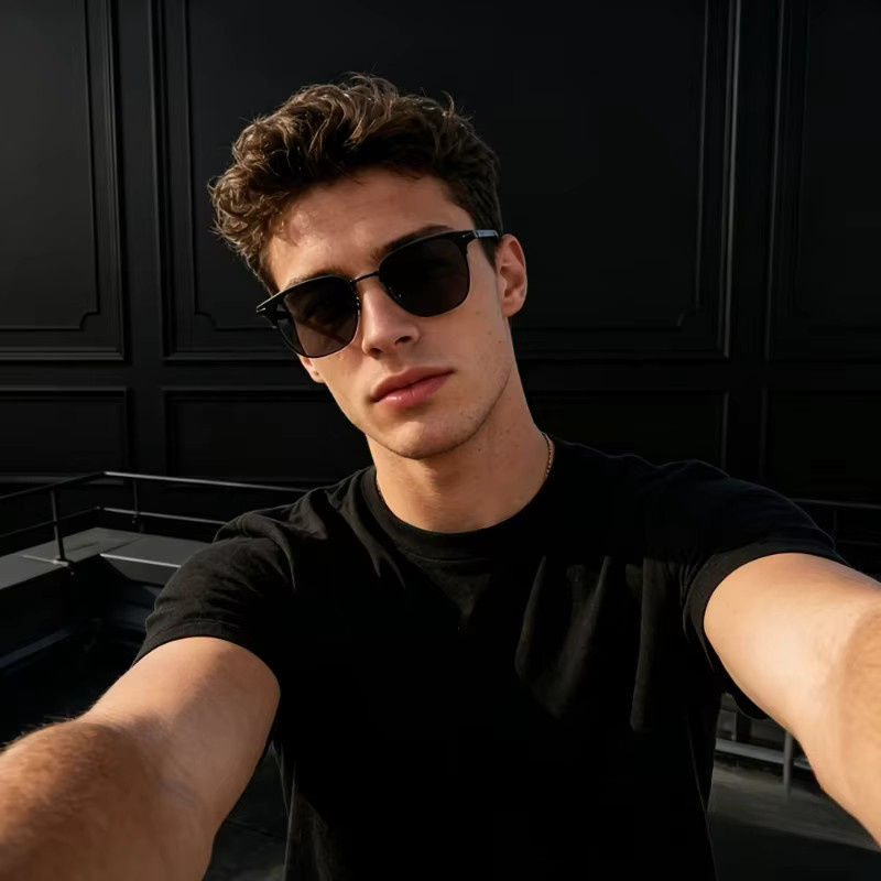ZUIDID Sonnenbrille, Unisex, Vollrand, Square, black - Bild 3