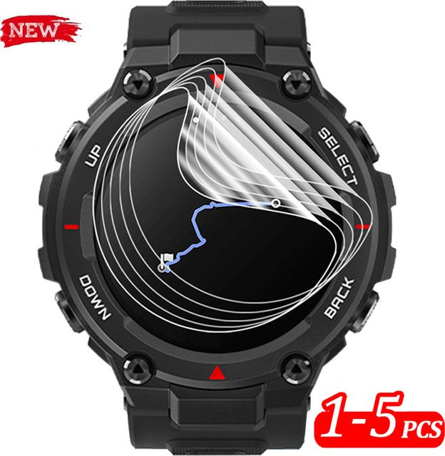 Huami Amazfit T-Rex Smartwatch Displayschutzfolie, Hydrogel, transparent, Unisex - Bild 1