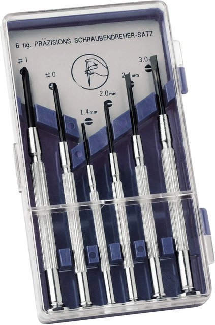 LUX-TOOLS Präzisions-Schrauber Satz Classic, 6-teilig, Silber - Bild 1