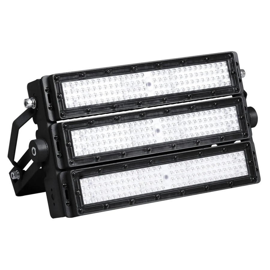ENOVALITE Profi LED Stadion Fluter Flutlichtstrahler 300W 39000lm 5000K Neutralweiß Schwarz mit Meanwell Driver IP66 IK10 - Bild 2