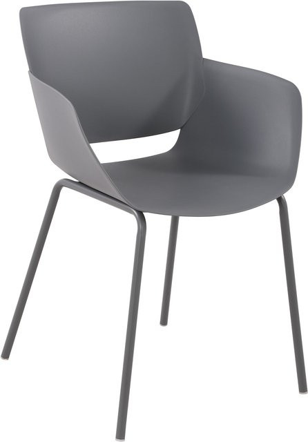 CLP Outdoorstuhl Alpena wetterfester Sessel mit pulverbeschichtetem Stahlgestell und UV-Beständigkeit - Bild 1