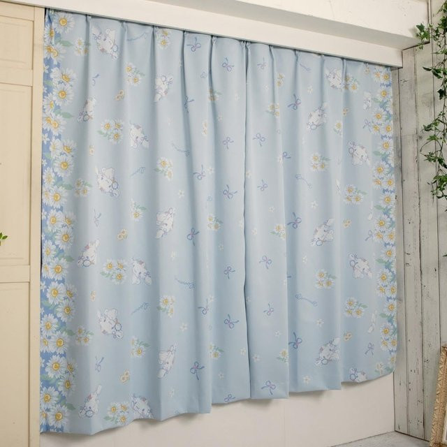 Sanrio Cinnamoroll Blackout Vorhang Set, 2 Stück, Farbe Schwarz, Breite: 110 cm, 99,9 % Verdunkelung, Waschbar - Bild 1