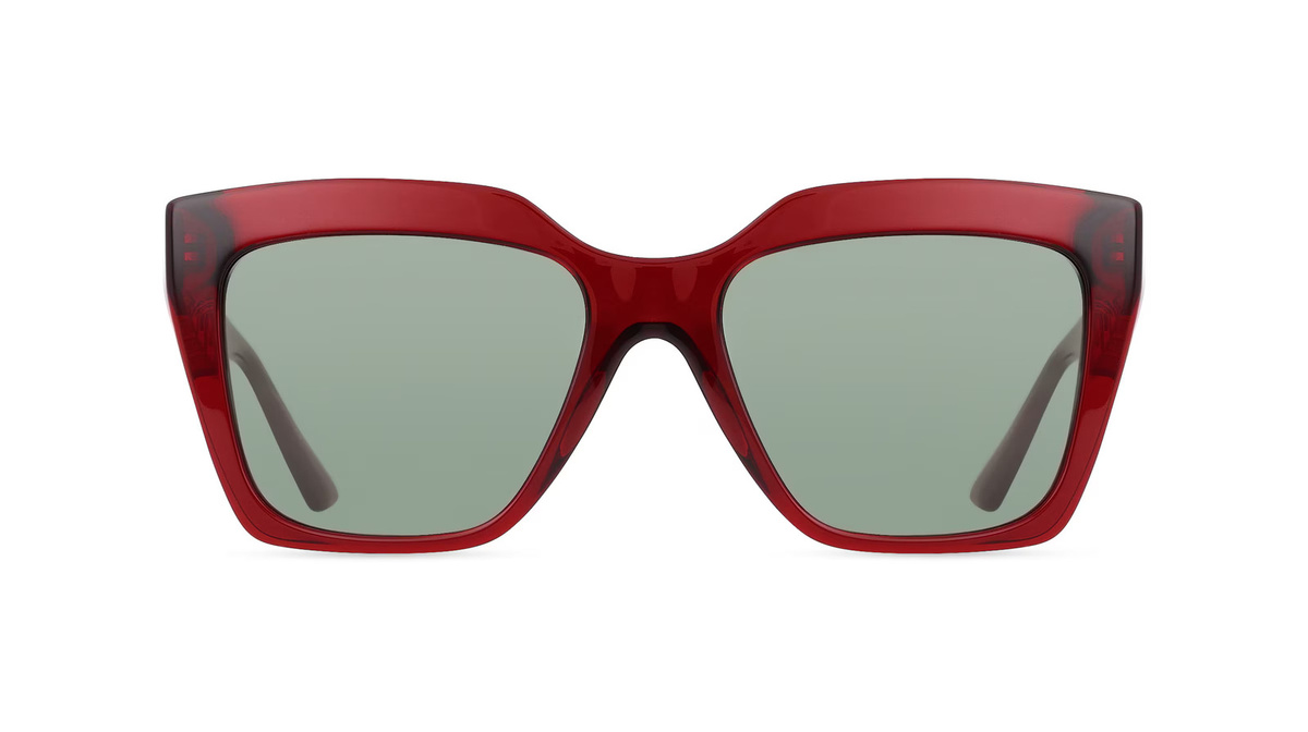 Versace VE4418 Sonnenbrille Butterfly, Vollrand, Acetat, Damen, rot, grün - Bild 1
