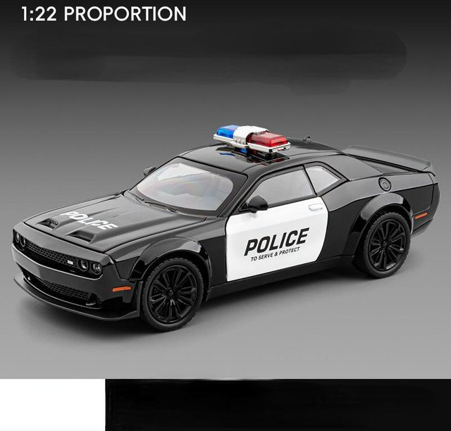 Platinum Challenger Polizeiauto, 1:22, Metall, ab 14 Jahre - Bild 1