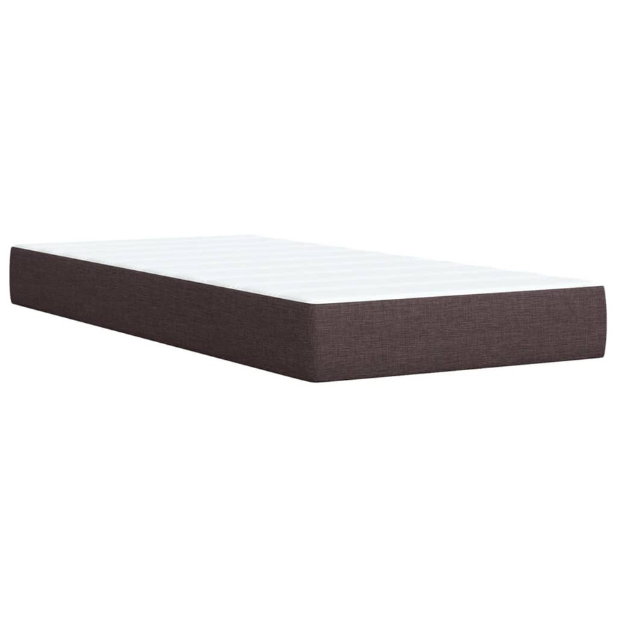 vidaXL Boxspringbett mit Matratze in Braun aus Stoff, B/T/H: 80 x 200 cm - Bild 3