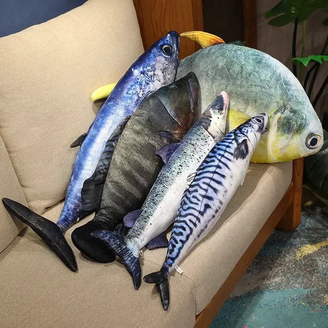 MIAOOWA Fisch Plüsch Spielzeug, Plüsch Kissen, Bunt / Mehrfarbig - Bild 1
