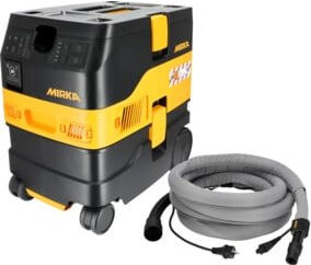 Mirka Staubsauger DEXOS 1217 M AFC in Gelb mit 17l Behälter und 4m Schlauch - Bild 1