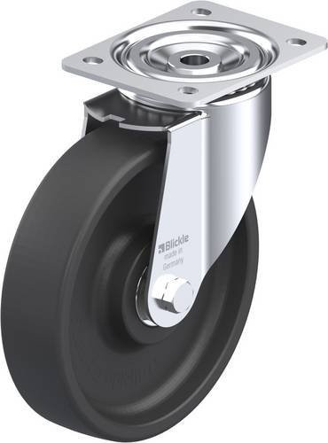 Blickle Lenkrolle LI-POHI 200HK in Schwarz-Grau mit 200 mm Rad-Durchmesser und 350 kg Tragfähigkeit - Bild 1
