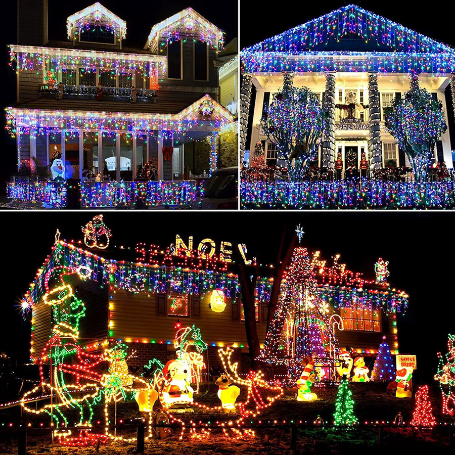 WELPUR Solar Eiszapfen Lichterkette Outdoor in Multicolor für Garten und Weihnachten - Bild 4