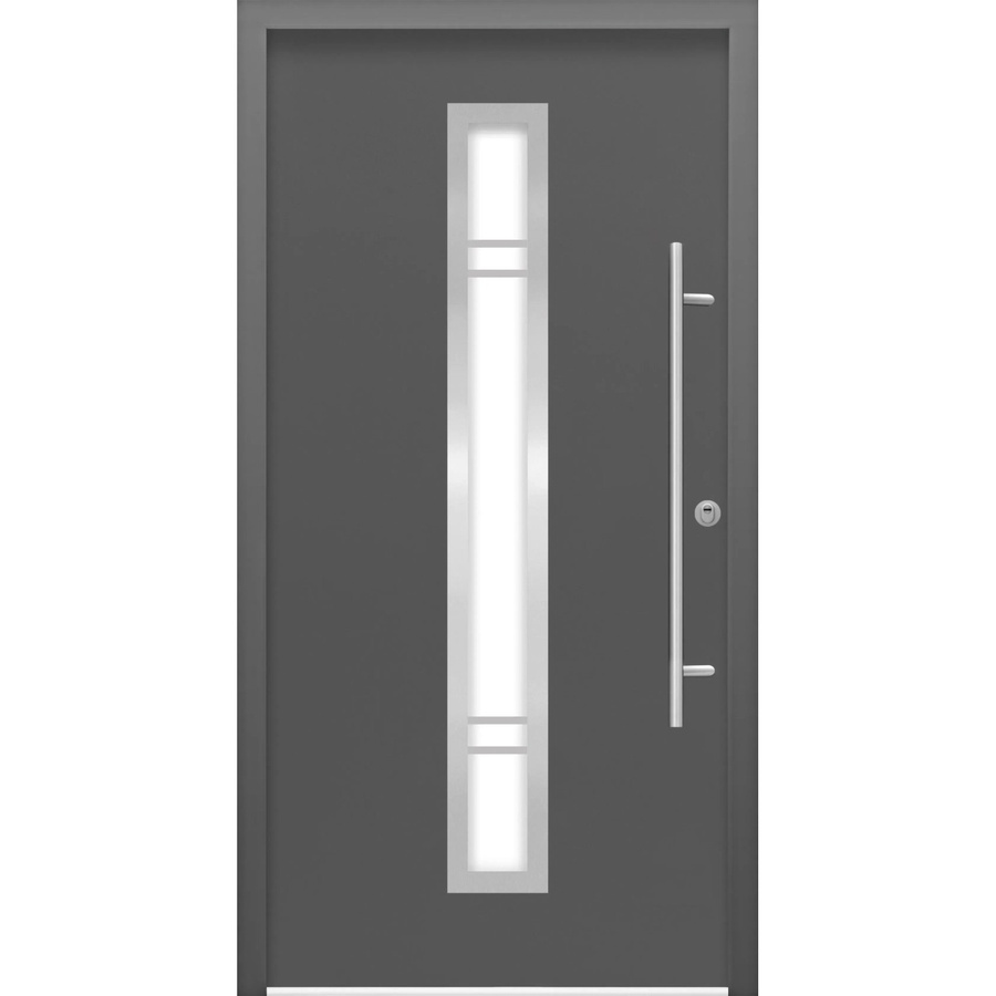 Sicherheits-Haustür Splendoor ThermoSpace Prime Palermo RC2 Komfort in Anthrazit mit Glaseinsatz, B/H: 110 x 210 cm, Rechtsgang - Bild 2