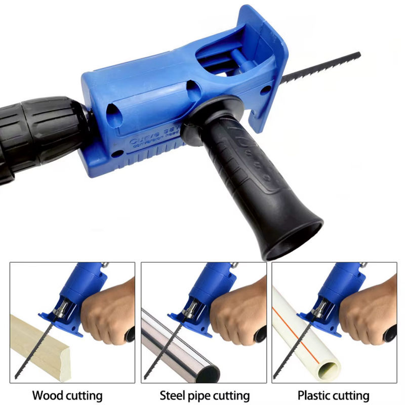FNICEL Sägeadapter für elektrische Bohrmaschinen und Stichsägen zur Holzbearbeitung, Blau - Bild 4