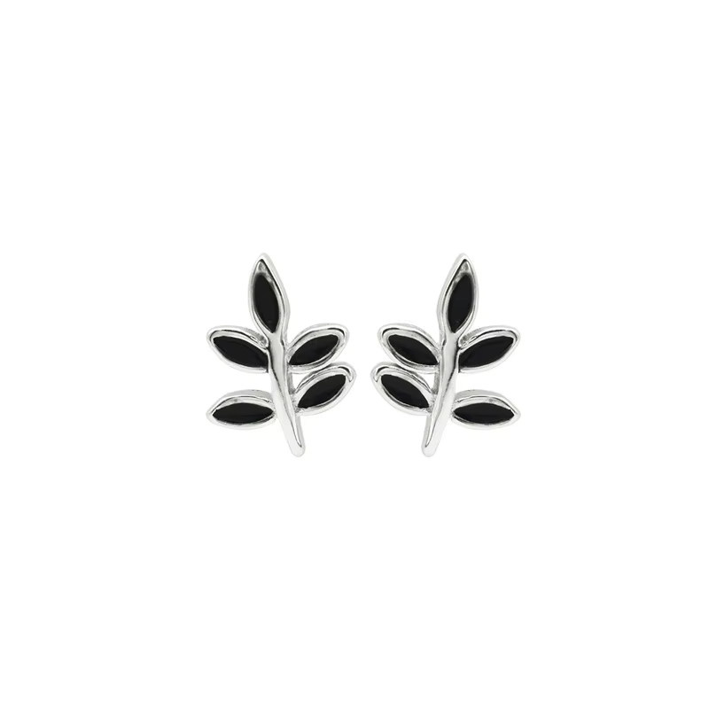 GaGa-Duck Ohrstecker 925 Silber, Schwarz, Unisex - Bild 5