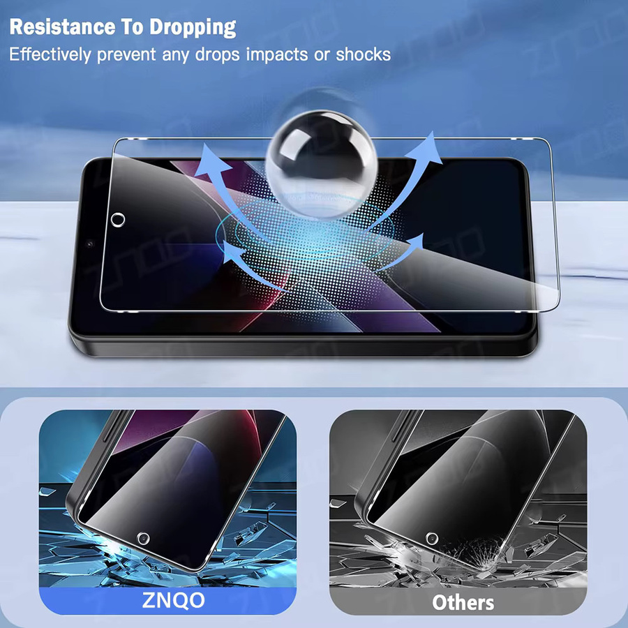 4er-Set gehärtetes Glas Display Schutzfolie für Xiaomi Poco X7 Pro, X6 Pro, X5 und C65 in Transparent - Bild 4