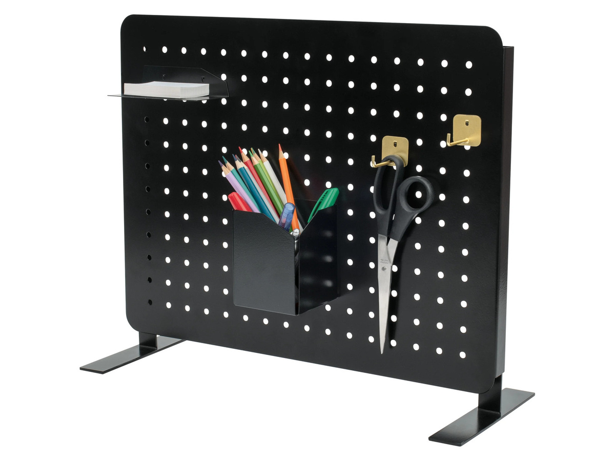 CRELANDO Pin und Peg Board für den Tisch, Schwarz, Metall - Bild 2