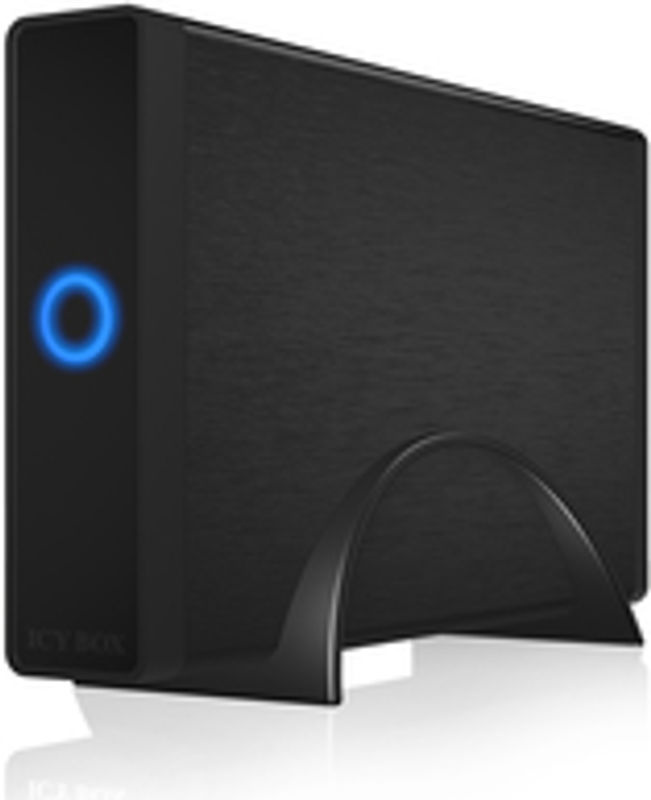 ICY BOX IB-377U3 Festplattengehäuse für 3.5 Zoll HDDs mit USB 3.2 Gen 1 und EasySwap Mechanismus in Schwarz - Bild 2