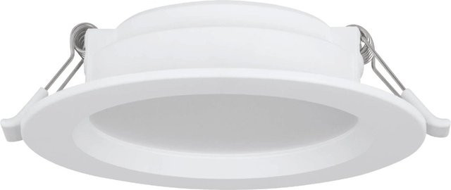 Eglo LED-Einbauspot Idun-E in Weiß mit warmweißem Licht, Durchmesser: 11,7 cm, Höhe: 3,1 cm - Bild 1