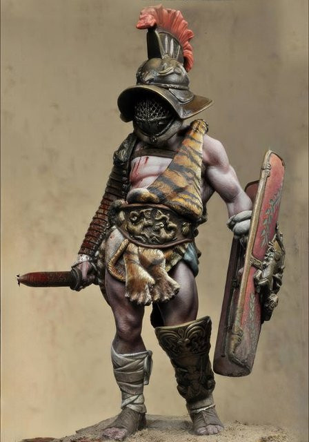 GK Myrmillo, Resin-Modellfigur, historische militärische Themen, 1/24, 75 mm, unmontierter und unbemalter Bausatz - Bild 1
