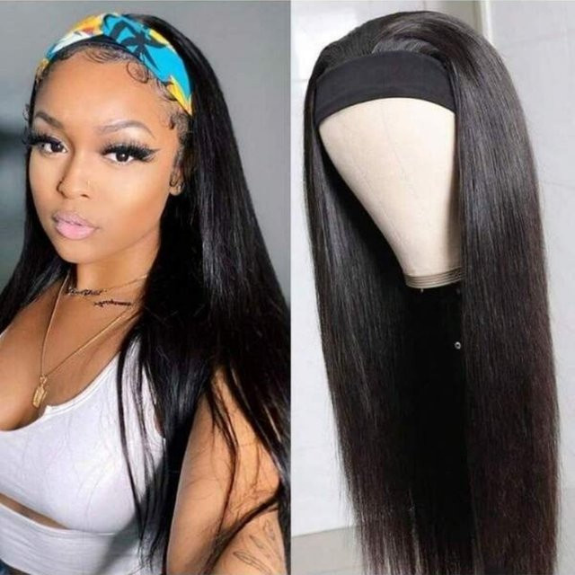 Stirnband-Perücke, Echthaar, 40 Zoll, 250 % Dichte, Damen - Bild 1