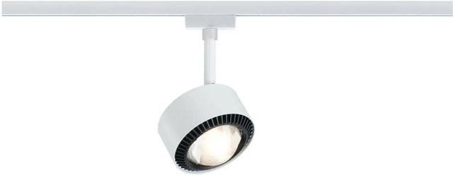 Paulmann URail LED Spot Aldan II Hochvolt-Schienensystem-Leuchte 8W Weiß/Schwarz dimmbar 2700K warmweiß - Bild 1