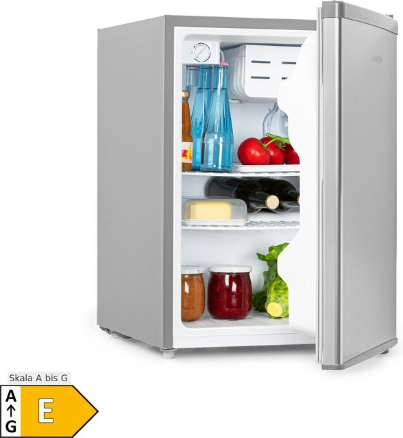 Klarstein Cool Kid Mini-Kühlschrank mit 66 Liter Volumen und 4-L-Gefrierfach in Silbergrau - Bild 1