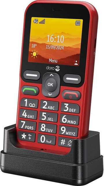 Doro Leva L10 Seniorenhandy mit 4G/LTE und GPS in Rot - Bild 1