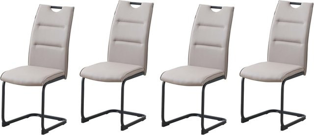 HTI-Living Schwingstuhl DannyP in Cappuccino mit Kunstleder und Cantilever-Gestell - Bild 1