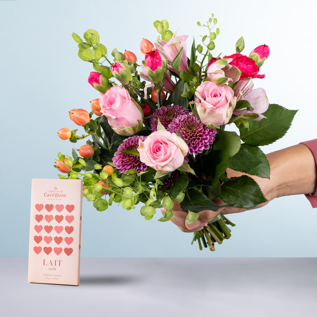 BLUME2000 Glücksbote mit Belgischer Milchschokolade 85 g - Bild 1