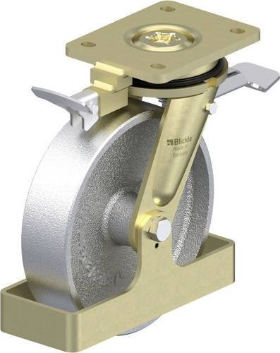 Blickle Schwerlast-Lenkrolle LS-G 200G-ST-RI4-FS in Silber, Rad-Durchmesser: 20 cm, Tragfähigkeit: 1100 kg - Bild 1