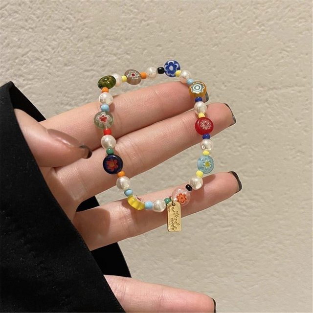 Armband Mango Event, Harz, Perle, Zirkonia, Bunt, Damen - Bild 1