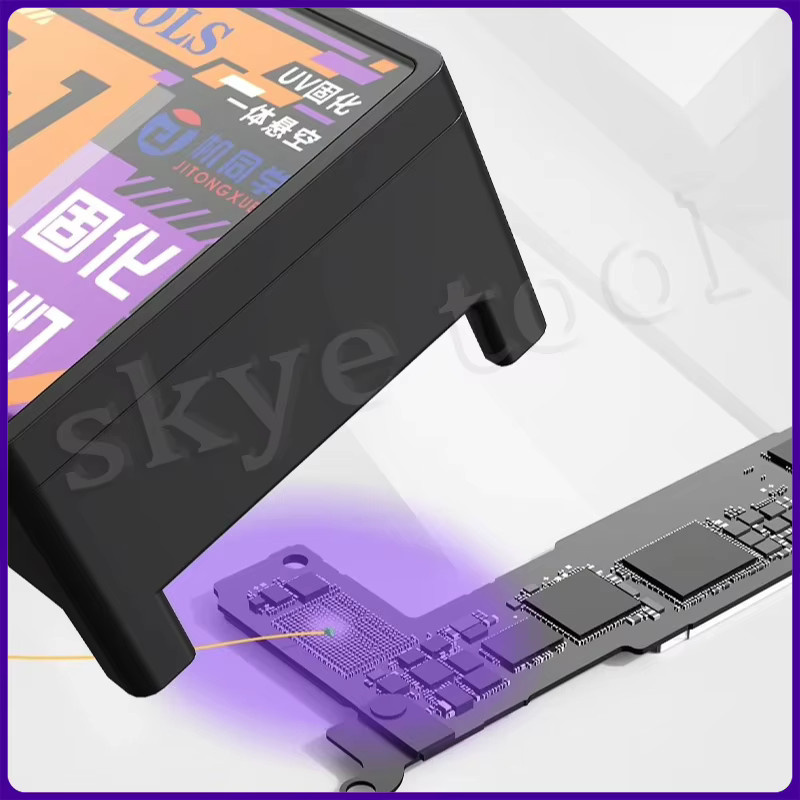 JTX UV-Härtungslampe JZ-1 High Power, kabellose USB-wiederaufladbare Lampe für Harz- und Bildschirm-Reparaturkleber, Schwarz - Bild 4