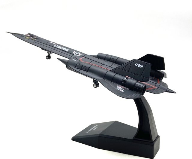 Hang Kun U.s. Air Force Sr-71 Blackbird Aufklärungsflugzeug, Modell, Maßstab 1:144, Metall, Schwarz - Bild 1